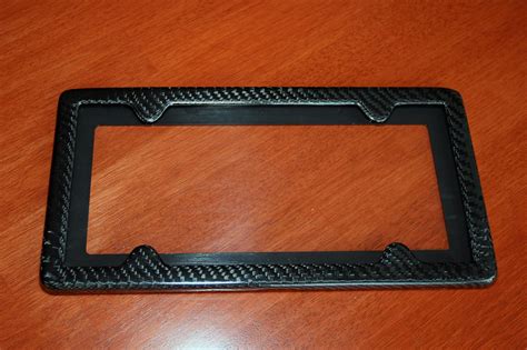 carbon license plate frame